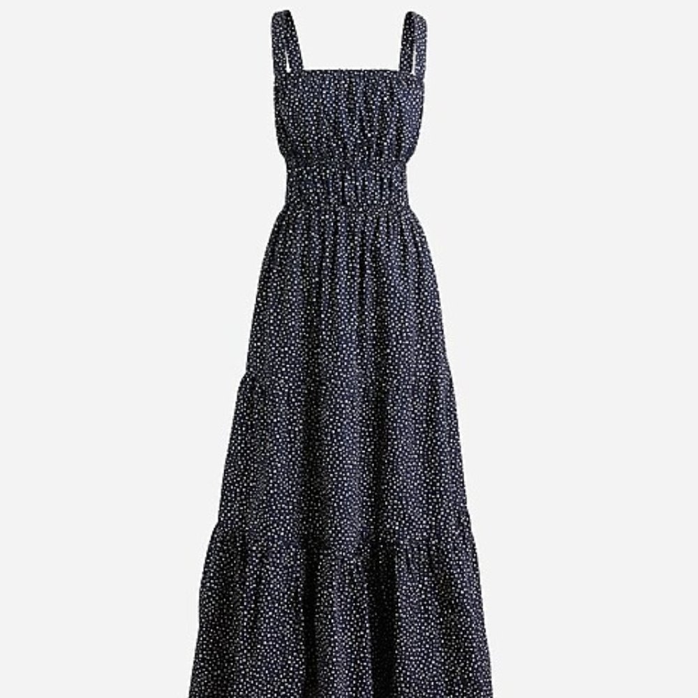 J. Crew Polka Dot Maxi Dress